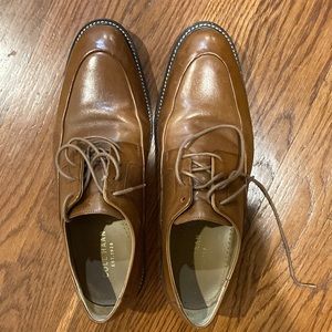 Cole hann brown leather loafers